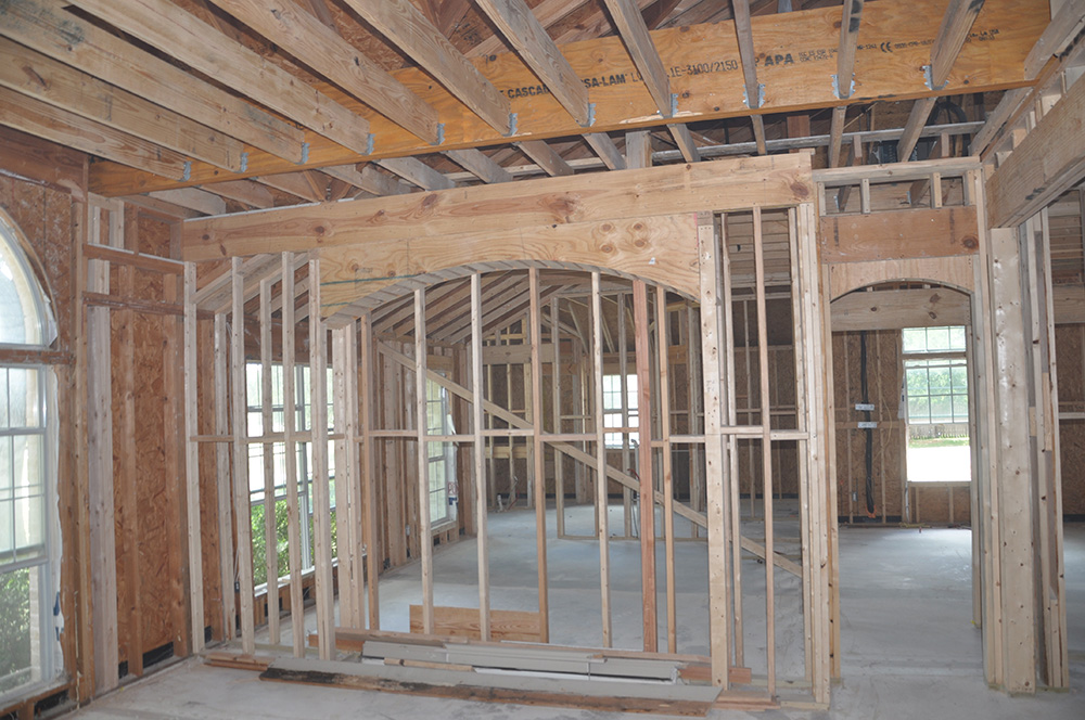 Custom home Framing